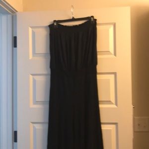 Black strapless jumpsuit, size L